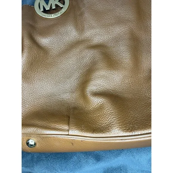 Michael Kors Fulton Large Leather East West Tote Bag luggage color - Picture 13 of 16